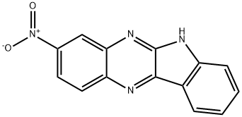 3-Nitro-6H-indolo[2,3-b]quinoxaline Struktur