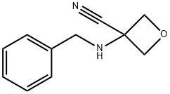 3-[(Phenylmethyl)amino]-3-oxetanecarbonitrile Struktur