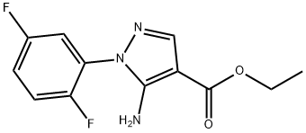 ETHYL 5-AMINO-1-(2,5-DIFLUOROPHENYL)PYRAZOLE-4-CARBOXYLATE Struktur