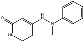 5,6-DIHYDRO-4-(2-METHYL-2-PHENYLHYDRAZINO)-2-1H-PYRIDINONE Struktur