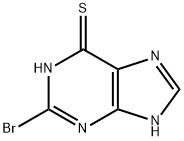 2-bromo-6-mercaptopurine Struktur