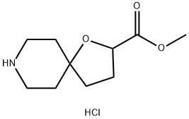 Methyl 1-oxa-8-azaspiro[4.5]decane-2-carboxylate hydrochloride Struktur