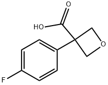 3-(4-Fluorophenyl)oxetane-3-carboxylic acid Struktur