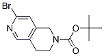 2,6-Naphthyridine-2(1H)-carboxylic acid, 7-broMo-3,4-dihydro-, 1,1-diMethylethyl ester Struktur