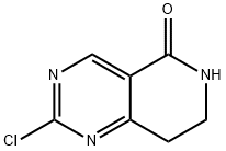 Pyrido[4,3-d]pyrimidin-5(6H)-one, 2-chloro-7,8-dihydro- Struktur