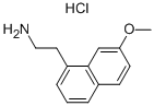 2-(7-Methoxy-1-naphthyl)ethylamine hydrochloride Struktur