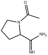 2-Pyrrolidinecarboximidamide, 1-acetyl- (9CI) Struktur