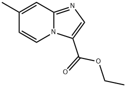 7-Methylimidazo[1,2-a]pyridine-3-carboxylic acid ethyl ester Struktur