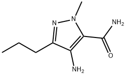 4-Amino-1-methyl-3-propyl-5-pyrazolecarboxamide Struktur