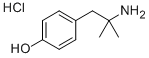 Phenethylamine, alpha,alpha-methyl-p-hydroxy-, hydrochloride Struktur