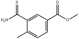 methyl 3-carbamothioyl-4-methylbenzoate Struktur