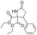 4-phenyl-5,5-dicarbethoxy-2-pyrrolidinone Struktur