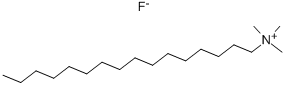 Hexadecyl trimethyl ammonium fluoride Struktur