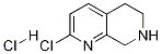 2-Chloro-5,6,7,8-tetrahydro-[1,7]naphthyridine hydrochloride Struktur