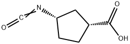 Cyclopentanecarboxylic acid, 3-isocyanato-, (1R-cis)- (9CI)