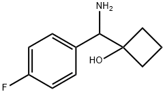 1-(aMino(4-fluorophenyl)Methyl)cyclobutanol Struktur