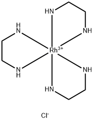 Tris(ethylenediamine)rhodium(III) trichloride Struktur