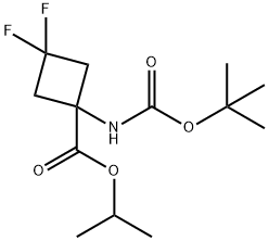 Isopropyl 1-(Boc-amino)-3,3-difluoro-cyclobutanecarboxylate Struktur