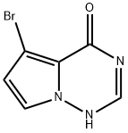 5-ブロモピロロ[2,1-F][1,2,4]トリアジン-4(1H)-オン 化學(xué)構(gòu)造式