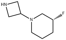 (R)-1-(Azetidin-3-yl)-3-fluoropiperidine Struktur