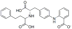 N-(1-carboxy-3-phenylpropyl)phenylalanine-4-aminobenzoate Struktur