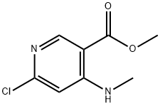 Methyl 6-chloro-4-(methylamino)-pyridine-3-carboxylate Struktur