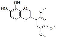 7,8-dihydroxy-2',4',5'-trimethoxyisoflavan Struktur