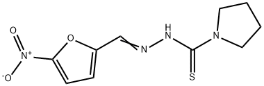 1-(5-Nitrofurfurylidene)-2-(1-pyrrolidinylcarbonothioyl)hydrazine Struktur