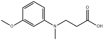 3-[(3-METHOXY-PHENYL)-METHYL-AMINO]-PROPIONIC ACID Struktur