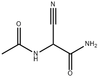 2-Acetylamino-2-cyano-acetamide Struktur