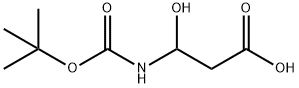 Propanoic acid, 3-[[(1,1-dimethylethoxy)carbonyl]amino]-3-hydroxy- (9CI) Struktur