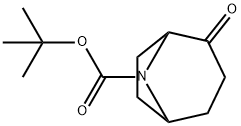 8-boc-2-oxo-8-azabicyclo[3.2.1]octane Struktur