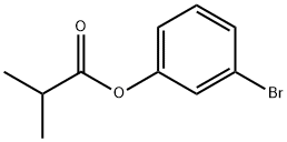 Propanoic acid, 2-Methyl-, 3-broMophenyl ester Struktur