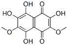 3,6-Dimethoxy-2,5,7,8-tetrahydroxy-1,4-naphthoquinone Struktur