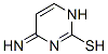 2-Pyrimidinethiol, 1,4-dihydro-4-imino- (9CI) Struktur