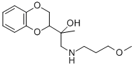 α-[[(3-Methoxypropyl)amino]methyl]-α-methyl-1,4-benzodioxane-2-methanol Struktur