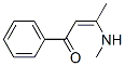 1-Phenyl-3-(methylamino)-2-butene-1-one Struktur