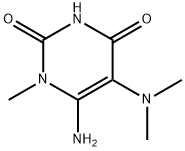 6-AMINO-5-(DIMETHYLAMINO)-1-METHYLPYRIMIDINE-2,4(1H,3H)-DIONE Struktur