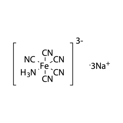 PENTACYANOAMMINEFERROATE SODIUM SALT Struktur