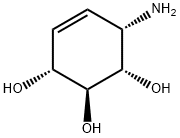 4-Cyclohexene-1,2,3-triol,6-amino-,[1S-(1alpha,2beta,3alpha,6alpha)]-(9CI) Struktur