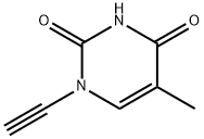 2,4(1H,3H)-Pyrimidinedione, 1-ethynyl-5-methyl- (9CI) Struktur