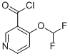 3-Pyridinecarbonyl chloride, 4-(difluoromethoxy)- (9CI) Struktur