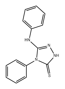 5-anilino-4-phenyl-4H-1,2,4-triazole-3-thiol Struktur