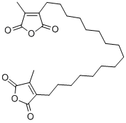 1,16-BIS(4-METHYL-2,5-DIOXO-3-FURANYL)HEXADECANE Struktur