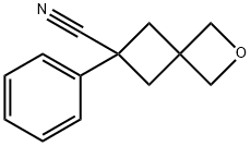 6-Phenyl-2-oxa-spiro[3.3]heptane-6-carbonitrile Struktur