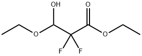 ETHYL 3-ETHOXY-2,2-DIFLUORO-3-HYDROXYPROPIONATE Struktur