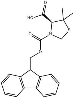 (S)-FMOC-5,5-DIMETHYL-1,3-THIAZOLIDINE-4-CARBOXYLIC ACID Struktur