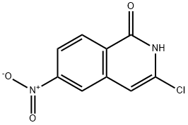 3-Chloro-6-nitroisoquinolin-1-ol Struktur