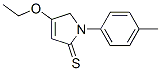 2H-Pyrrole-2-thione,  4-ethoxy-1,5-dihydro-1-(4-methylphenyl)- Struktur