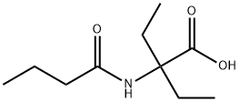 Butanoic  acid,  2-ethyl-2-[(1-oxobutyl)amino]- Struktur